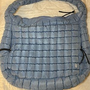 (Rare color) FP Movement Quilted Carryall in Dusty Blue
